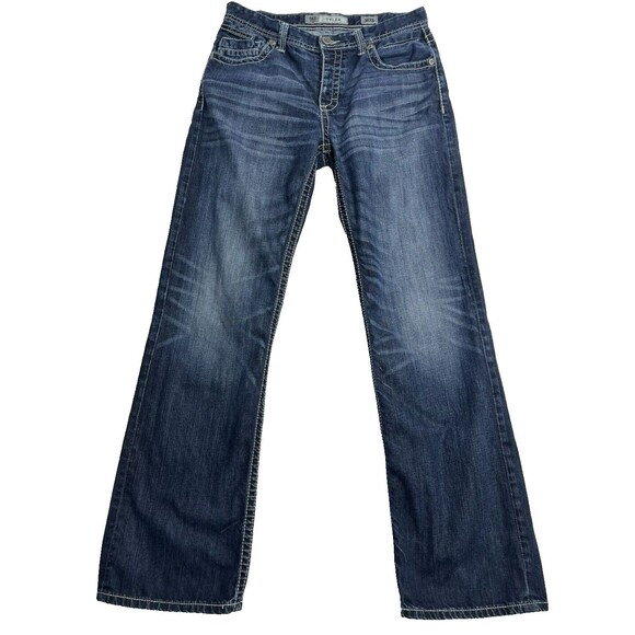 BKE Tyler Boot Cut Jeans 36XL Extra Long Button Fly Medium Blue fit like 34xl - Picture 1 of 13